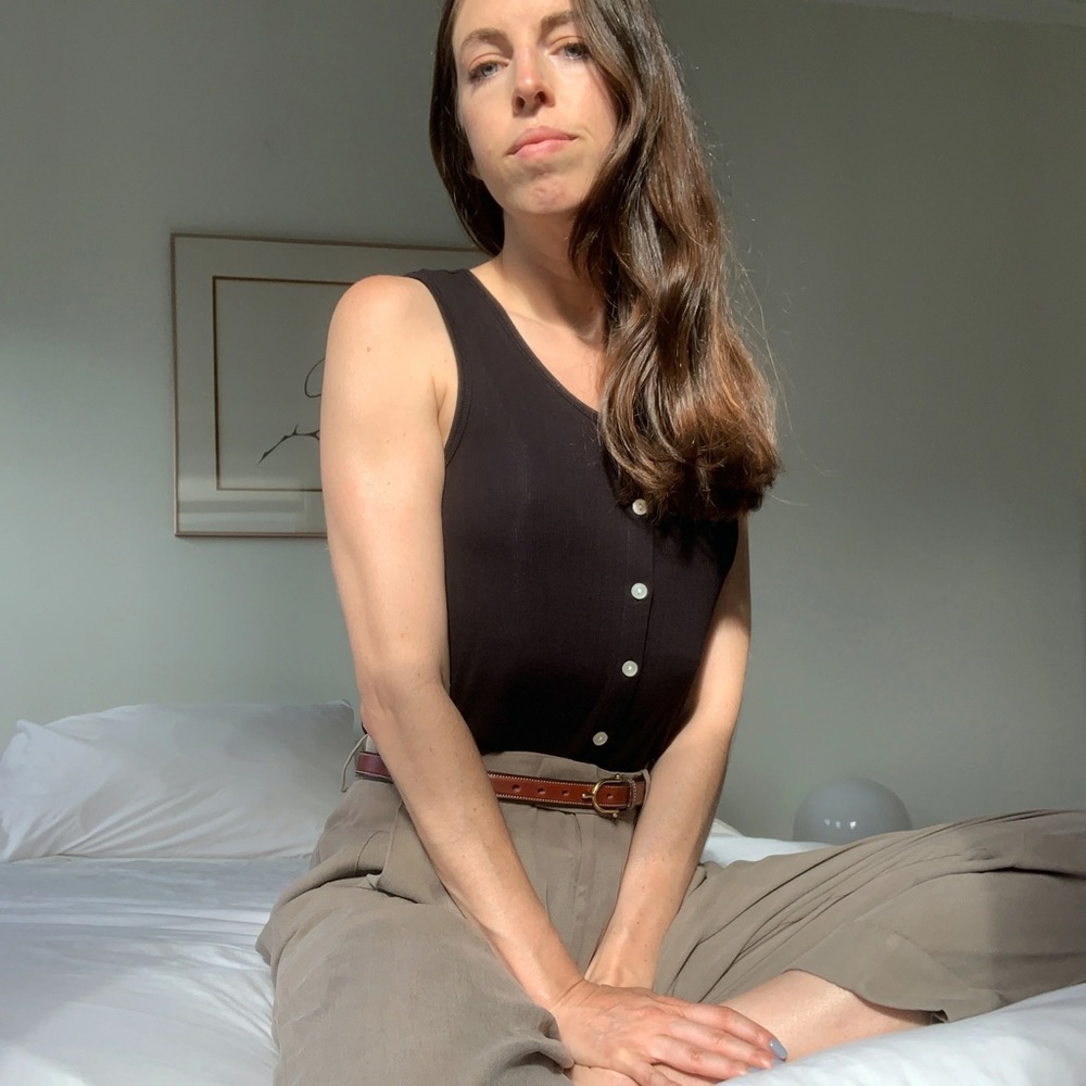 Everlane Selfie Tank in Black and XS
